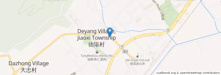 Mapa de ubicacion de 賜福早點自助餐 en 臺灣, 臺灣省, 宜蘭縣, 礁溪鄉.