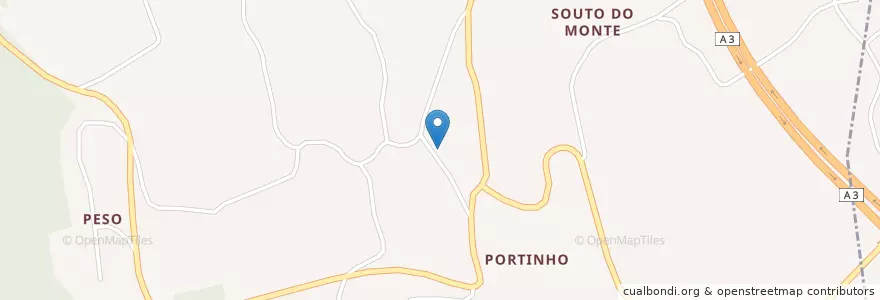 Mapa de ubicacion de Cornes en ポルトガル, ノルテ, Alto Minho, Viana Do Castelo, Vila Nova De Cerveira, Cornes.