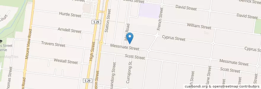 Mapa de ubicacion de Lalor Mediplex en Australien, Victoria, City Of Whittlesea.