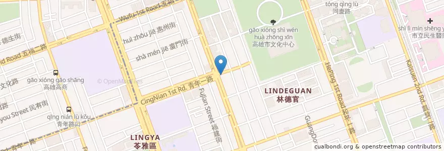 Mapa de ubicacion de 中華衛星大車隊 en Taiwan, Kaohsiung, 苓雅區.
