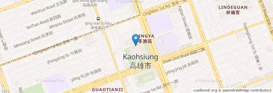 Mapa de ubicacion de 高雄19支局 en 臺灣, 高雄市, 苓雅區.
