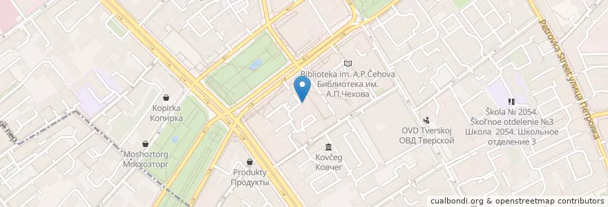 Mapa de ubicacion de Айва en Россия, Центральный Федеральный Округ, Москва, Центральный Административный Округ, Тверской Район.