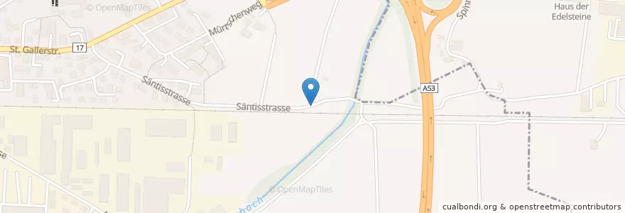 Mapa de ubicacion de VVS Ruhebank Nr. 36 en Suíça, Sankt Gallen, Wahlkreis See-Gaster, Schmerikon.