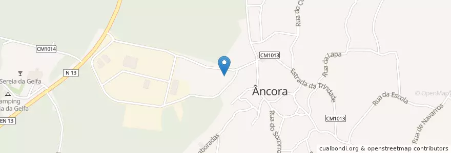 Mapa de ubicacion de Âncora en Portugal, Nord, Alto Minho, Viana Do Castelo, Caminha, Âncora.