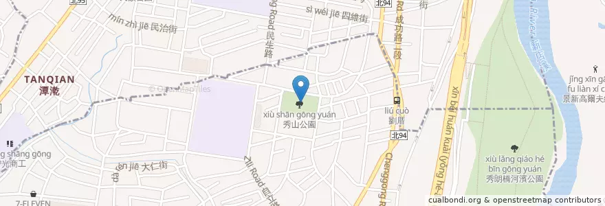 Mapa de ubicacion de 下棋大涼亭 en 台湾, 新北市.