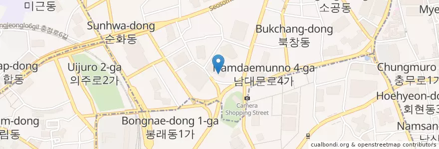 Mapa de ubicacion de 신한은행 en Zuid-Korea, Seoel, 중구, 소공동.
