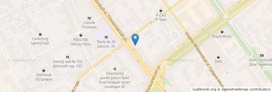 Mapa de ubicacion de Учкудук en Russie, District Fédéral Central, Oblast De Voronej, Городской Округ Воронеж.
