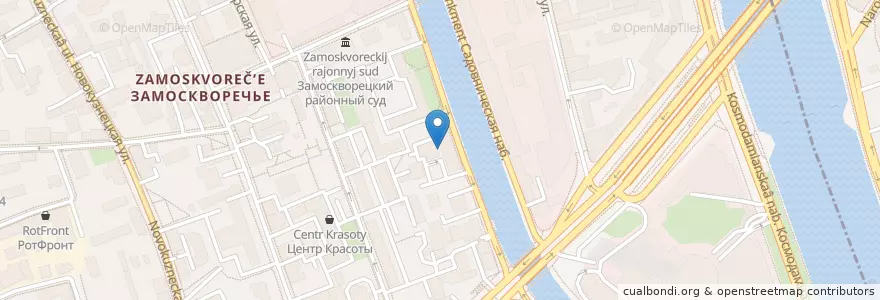 Mapa de ubicacion de Сытый Гусь en Russia, Distretto Federale Centrale, Москва, Центральный Административный Округ, Район Замоскворечье.