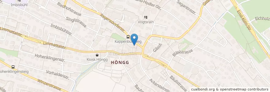 Mapa de ubicacion de Hong Kong Take-Away en Suiza, Zúrich, Bezirk Zürich, Zúrich.