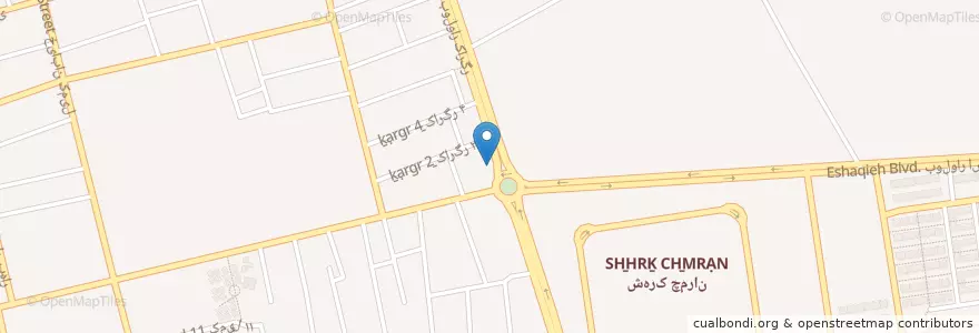 Mapa de ubicacion de آشپزخانه ثارالله en Iran, Kerman, شهرستان بم, بخش مرکزی شهرستان بم, بم.