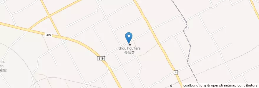 Mapa de ubicacion de 長法寺 en 日本, 香川县, 仲多度郡, 琴平町.