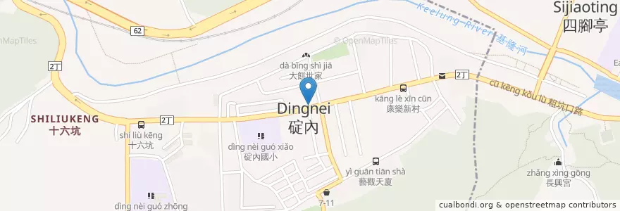 Mapa de ubicacion de 地瓜媽媽早餐店 en Tayvan, 臺灣省, 瑞芳區, 基隆市, 暖暖區.