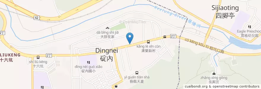 Mapa de ubicacion de 大達自助餐 en Taiwan, Provincia Di Taiwan, Distretto Di Ruifang, 基隆市, 暖暖區.