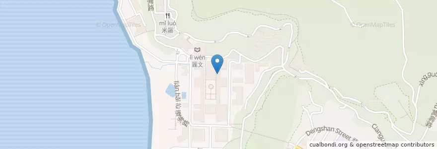 Mapa de ubicacion de 工學院 en 台湾, 高雄市, 鼓山区.