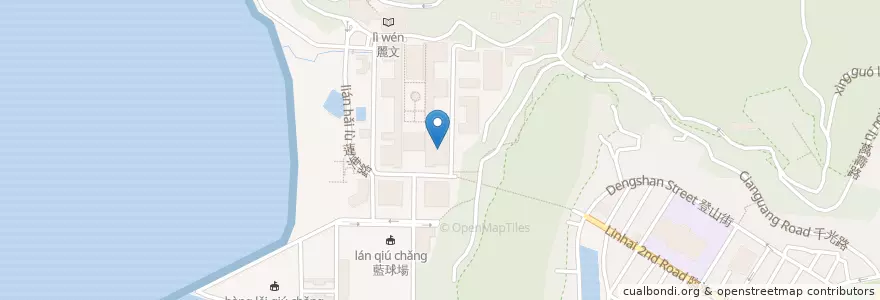 Mapa de ubicacion de 理學院 en تایوان, کائوهسیونگ, 鼓山區.