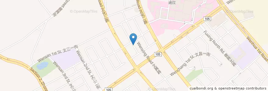 Mapa de ubicacion de 墨爾漢堡長庚店 en 台湾, 桃園市.