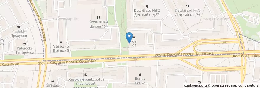 Mapa de ubicacion de Dodo Pizza en Russia, Northwestern Federal District, Leningrad Oblast, Saint Petersburg, Красногвардейский Район, Округ Пороховые.