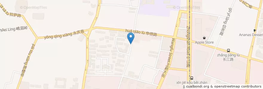 Mapa de ubicacion de 南京植物咖啡馆 慈悲路18号 en China, Jiangsu, Nanquim, Distrito De Gulou.