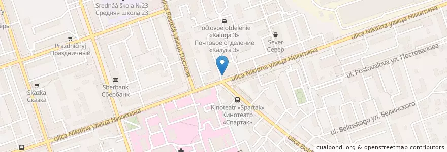 Mapa de ubicacion de Здесь аптека en Rusya Federasyonu, Центральный Федеральный Округ, Kaluga Oblastı, Городской Округ Калуга.