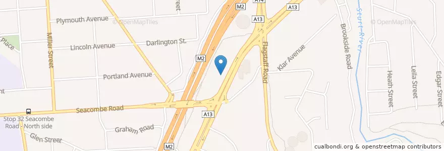 Mapa de ubicacion de Ezyrent Minibuses en Australien, Südaustralien, Adelaide, City Of Marion.