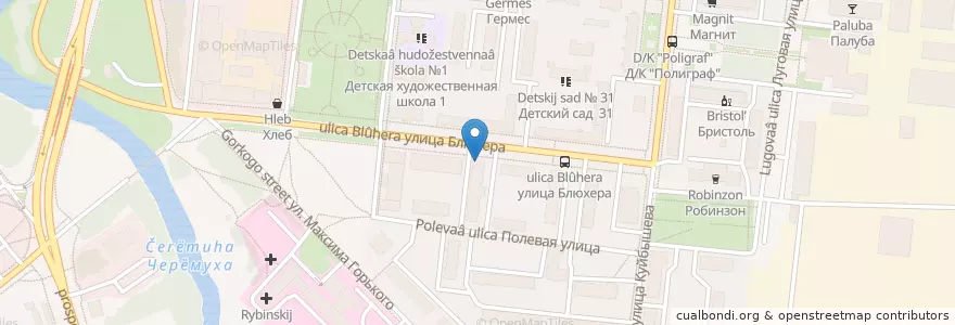 Mapa de ubicacion de Алголь en Russia, Central Federal District, Yaroslavl Oblast, Рыбинский Район, Городской Округ Рыбинск.