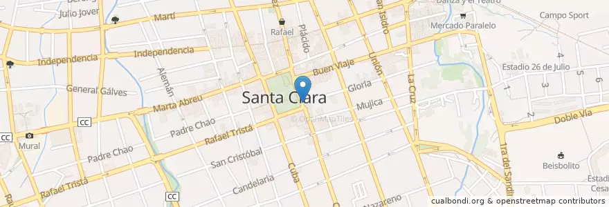 Mapa de ubicacion de Casa del Perro en کوبا, Villa Clara, Santa Clara, Ciudad De Santa Clara.