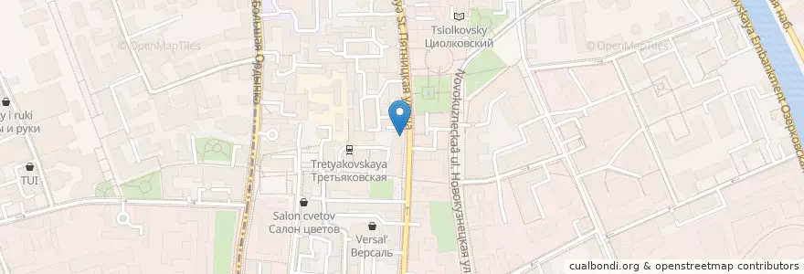 Mapa de ubicacion de Prscco en ロシア, 中央連邦管区, モスクワ, Центральный Административный Округ, Район Замоскворечье.