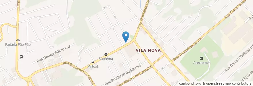 Mapa de ubicacion de Vanilla Retrô Caffè en Brezilya, Güney Bölgesi, Santa Catarina, Região Geográfica Intermediária De Blumenau, Microrregião De Blumenau, Blumenau.