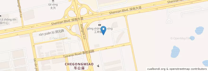 Mapa de ubicacion de 六千馆 en Китай, Гуандун, Шэньчжэнь, 福田区.