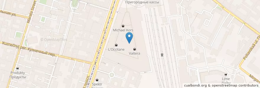 Mapa de ubicacion de IL Патио en Russland, Föderationskreis Nordwest, Oblast Leningrad, Sankt Petersburg, Центральный Район, Округ Лиговка-Ямская.