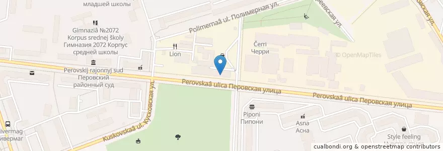 Mapa de ubicacion de IL Патио en Russie, District Fédéral Central, Moscou, Восточный Административный Округ, Район Новогиреево.