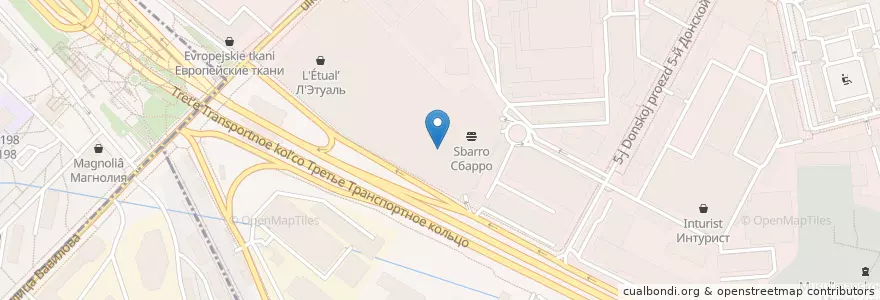 Mapa de ubicacion de IL Патио en Russia, Distretto Federale Centrale, Москва, Южный Административный Округ, Донской Район.