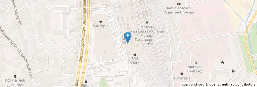 Mapa de ubicacion de Планета Суши en روسيا, Центральный Федеральный Округ, Москва, Центральный Административный Округ, Басманный Район.