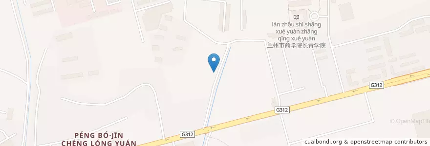 Mapa de ubicacion de 兰州成功小学 en China, Gansu, 兰州市 (Lanzhou), 城关区, 东岗街道.
