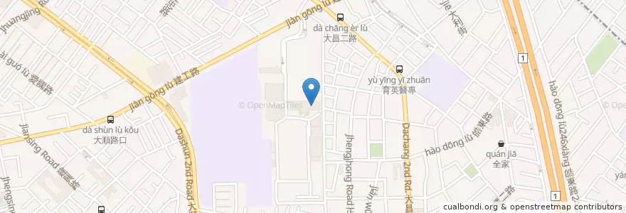 Mapa de ubicacion de 模具工程系 en 台湾, 高雄市, 三民区.