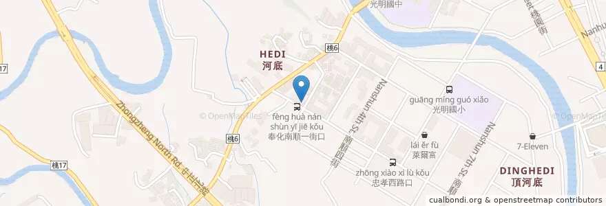 Mapa de ubicacion de 拉亞漢堡 en 臺灣, 桃園市, 蘆竹區.