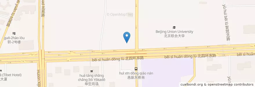 Mapa de ubicacion de 必胜客 en 중국, 베이징시, 허베이성, 朝阳区 / Chaoyang.