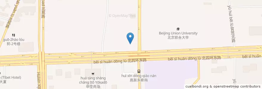 Mapa de ubicacion de 上岛咖啡 en China, Pequim, Hebei, 朝阳区 / Chaoyang.