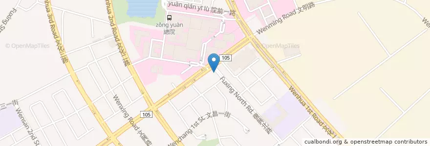 Mapa de ubicacion de 豆鮮味林口長庚店 en 타이완, 타오위안 시.