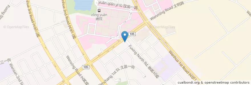 Mapa de ubicacion de 脆皮雞排 en 台湾, 桃園市.