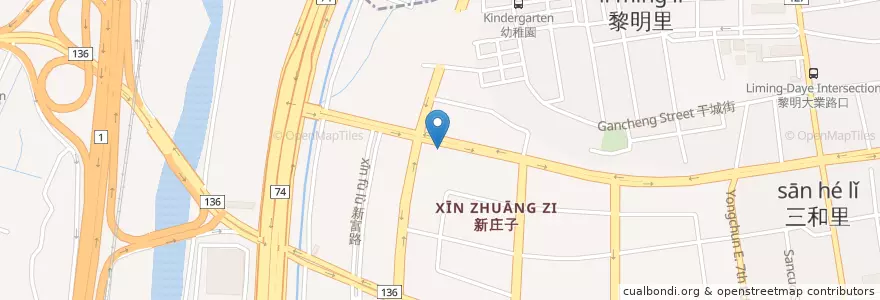 Mapa de ubicacion de Beef King en 臺灣, 臺中市, 南屯區.
