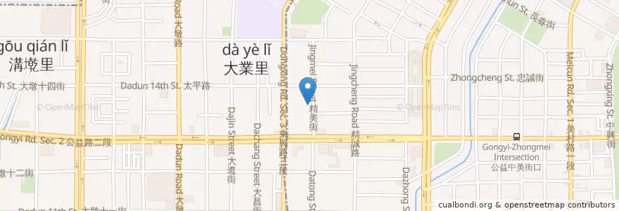 Mapa de ubicacion de 貓爸貓咪主題餐廳 en Taiwan, Taichung.