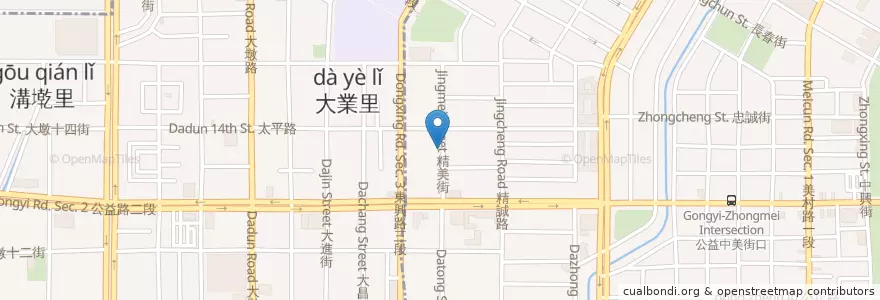 Mapa de ubicacion de 食玩Food&Drink en Тайвань, Тайчжун.