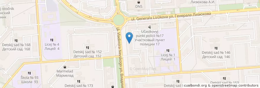 Mapa de ubicacion de МедХелп en Russia, Distretto Federale Centrale, Oblast' Di Voronež, Городской Округ Воронеж.
