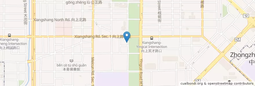 Mapa de ubicacion de 法米法式甜點 en 臺灣, 臺中市, 西區.