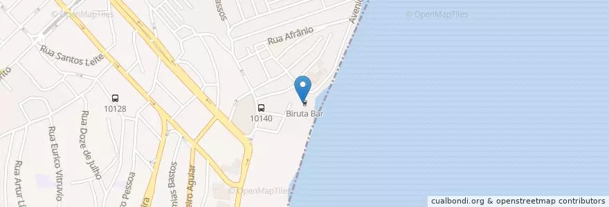 Mapa de ubicacion de Biruta Bar en Бразилия, Северо-Восточный Регион, Пернамбуку, Região Geográgica Imediata Do Recife, Região Geográfica Intermediária Do Recife, Região Metropolitana Do Recife.