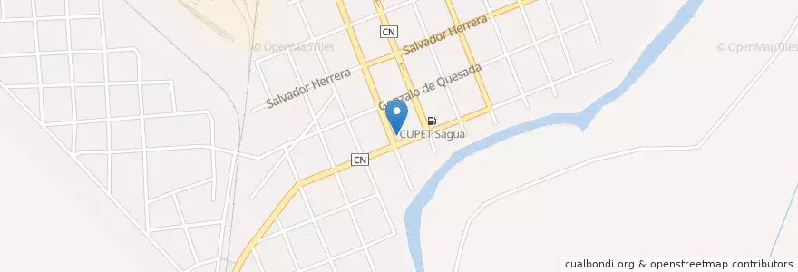 Mapa de ubicacion de Policlínico "Mario A. Pérez" en 古巴, Villa Clara, Sagua La Grande, Ciudad De Sagua La Grande.