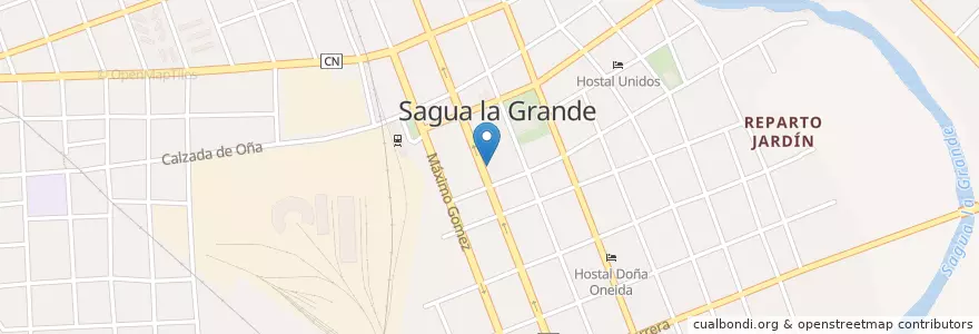 Mapa de ubicacion de Cajeros Automáticos en كوبا, Villa Clara, Sagua La Grande, Ciudad De Sagua La Grande.