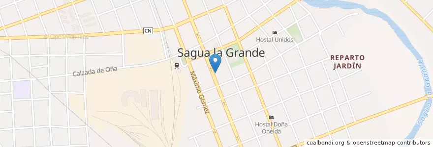 Mapa de ubicacion de BANDEC en Küba, Villa Clara, Sagua La Grande, Ciudad De Sagua La Grande.