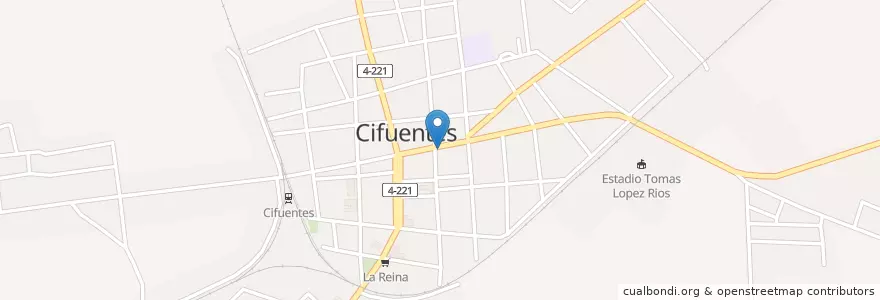 Mapa de ubicacion de Cine en Kuba, Villa Clara, Cifuentes.